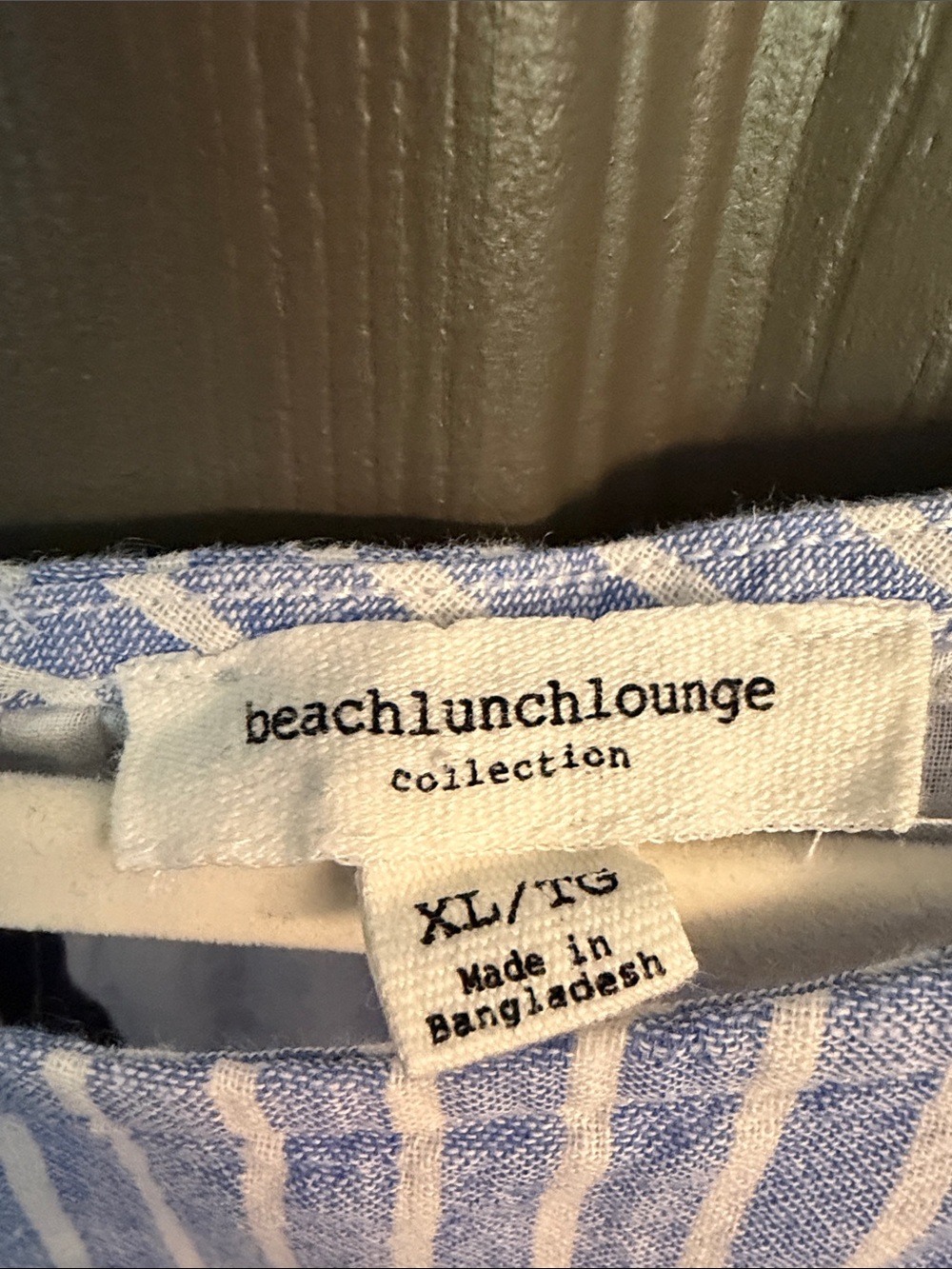beachlunchlounge Blue and White Striped Midi Dress - Picture 3 of 6
